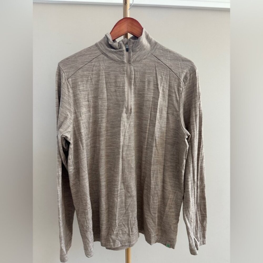 United Colors of Benetton Merino Wool 1/4 Zip Sweater – Men’s M